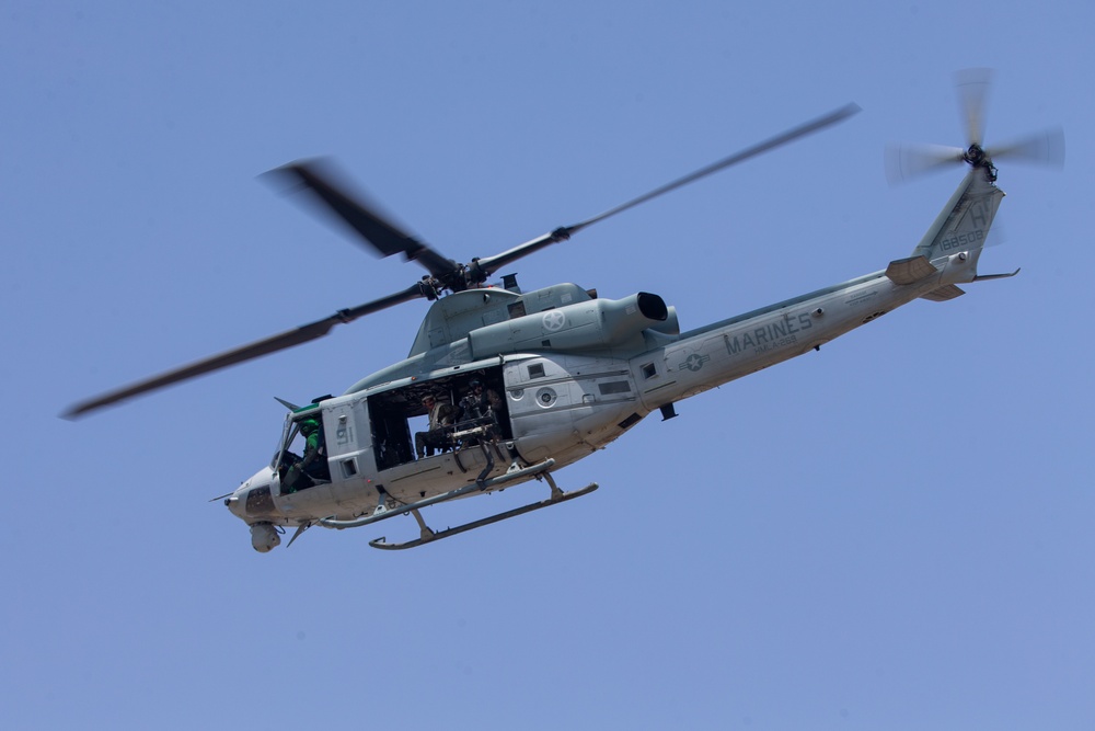 UNITAS 2021: Marine Helicopter Aids in Beach Assault