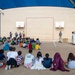 USS Constitution crew speak at elementary school