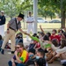 USS Constitution crew member speaks at elementary school