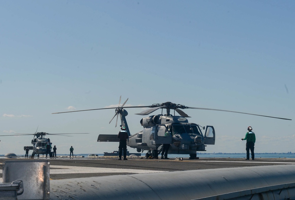 Truman is conducting readiness training in the Atlantic Ocean in preparation for future operations.