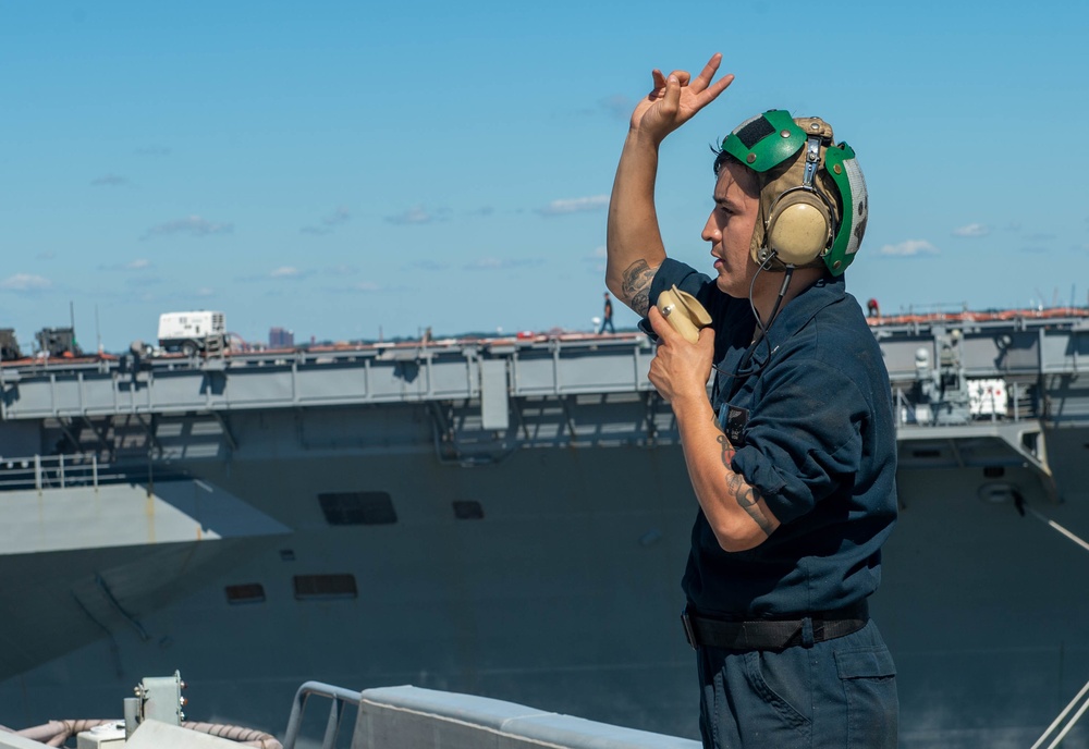 Truman is conducting readiness training in the Atlantic Ocean in preparation for future operations.