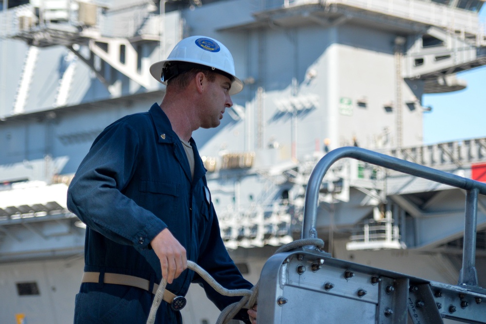 Truman is conducting readiness training in the Atlantic Ocean in preparation for future operations.