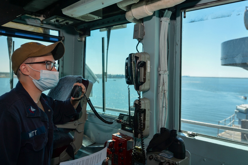 Truman is conducting readiness training in the Atlantic Ocean in preparation for future operations.