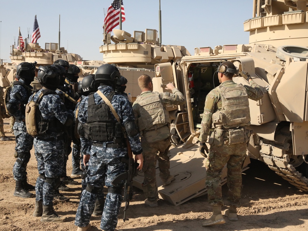Anti-terror Forces (HAT) attend Bradley Fighting Vehicle and Mortar Range