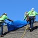 Hurricane Ida: Blue Roof installation