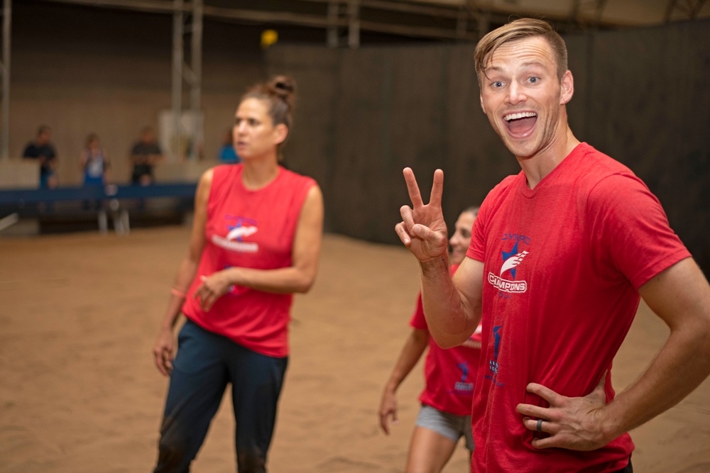Armed Forces Entertainment Olympic Champions come to Camp Lemonnier