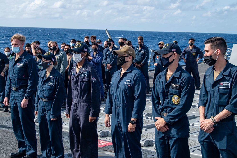 Pinning Ceremony Conducted Aboard USS Michael Murphy (DDG 112)