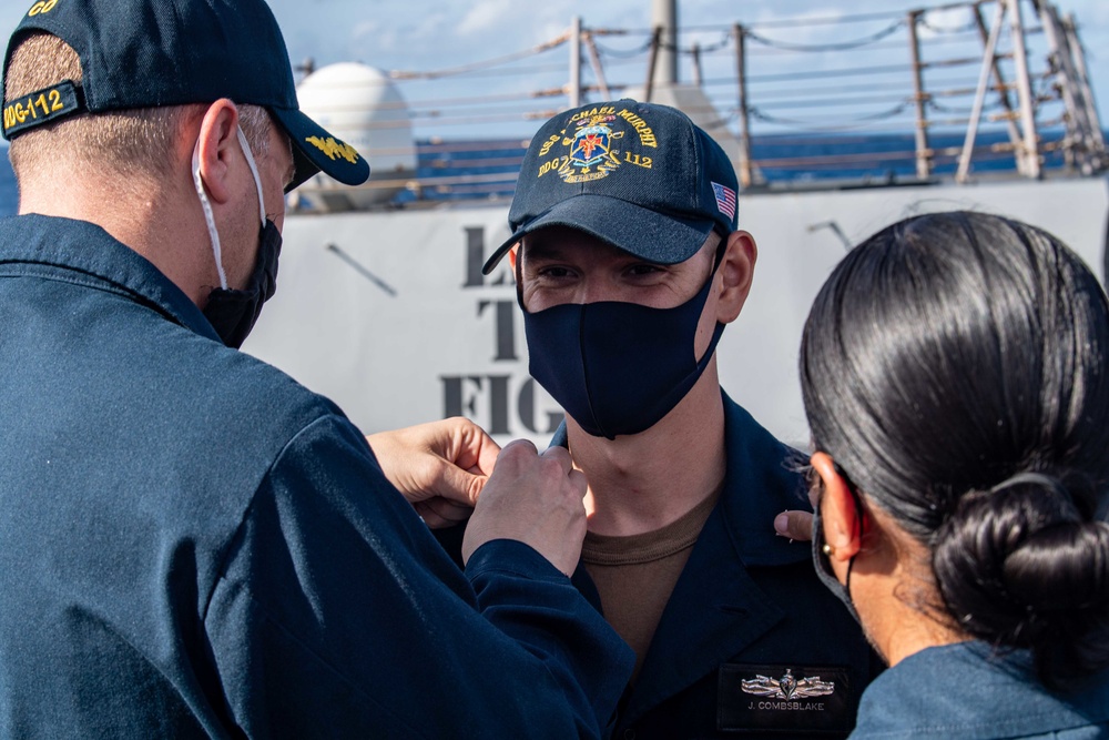 Pinning Ceremony Conducted Aboard USS Michael Murphy (DDG 112)