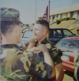 Father and son celebrate shared promotion date, unit, rank, 27 years apart