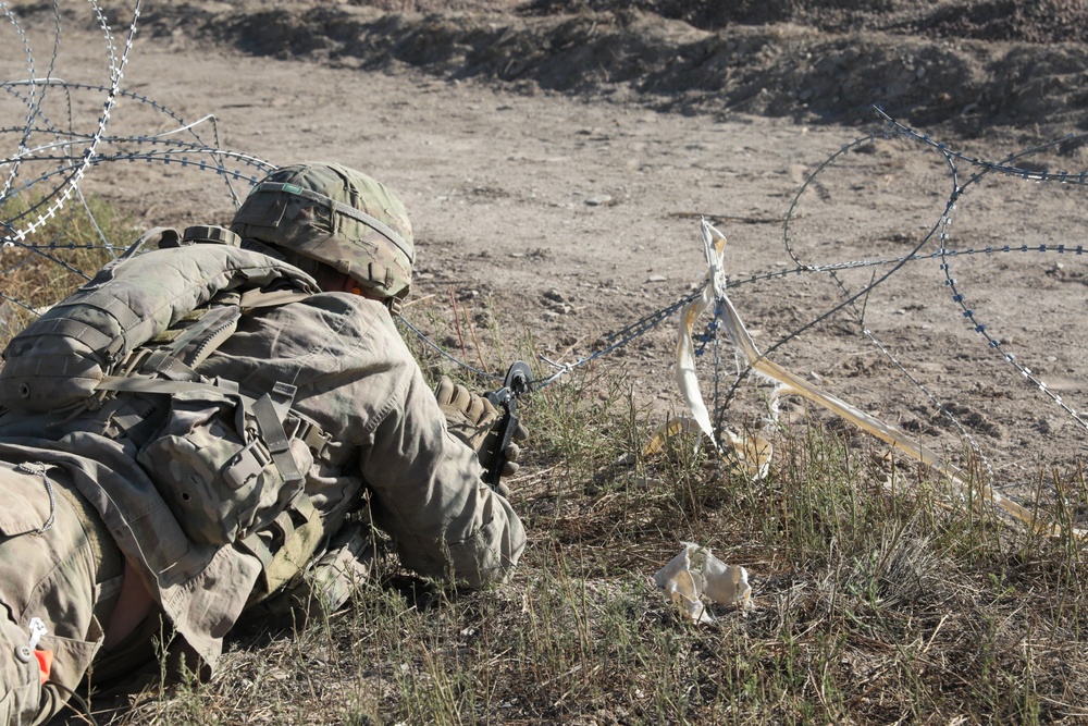 1st Battalion 8th Infantry Regiment Soldiers conduct platoon live fire exercises Sept. 24, 2021