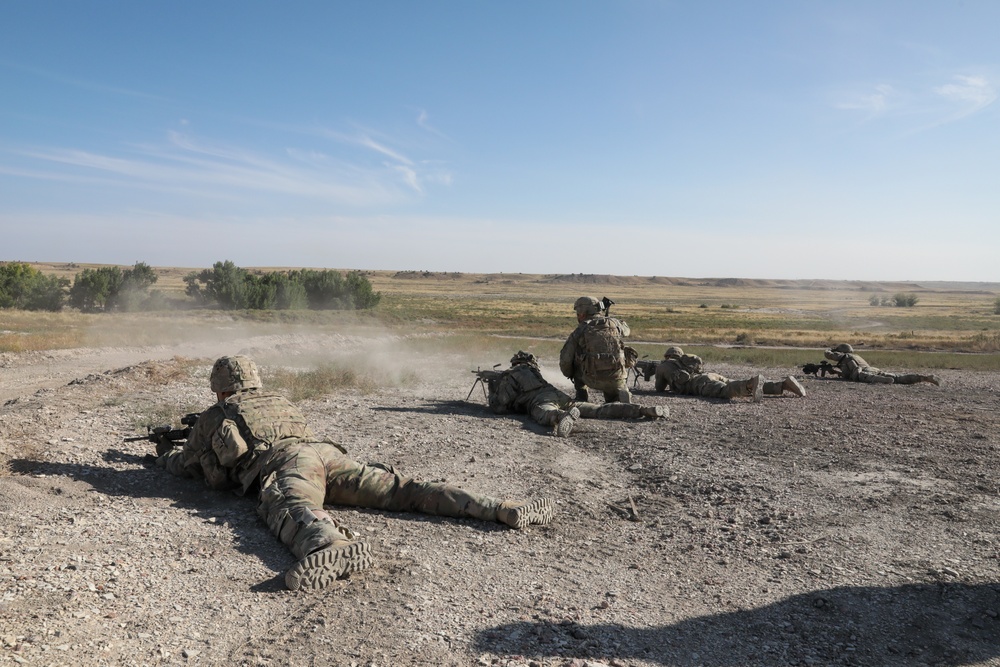 1st Battalion 8th Infantry Regiment Soldiers conduct platoon live fire exercises Sept. 24, 2021