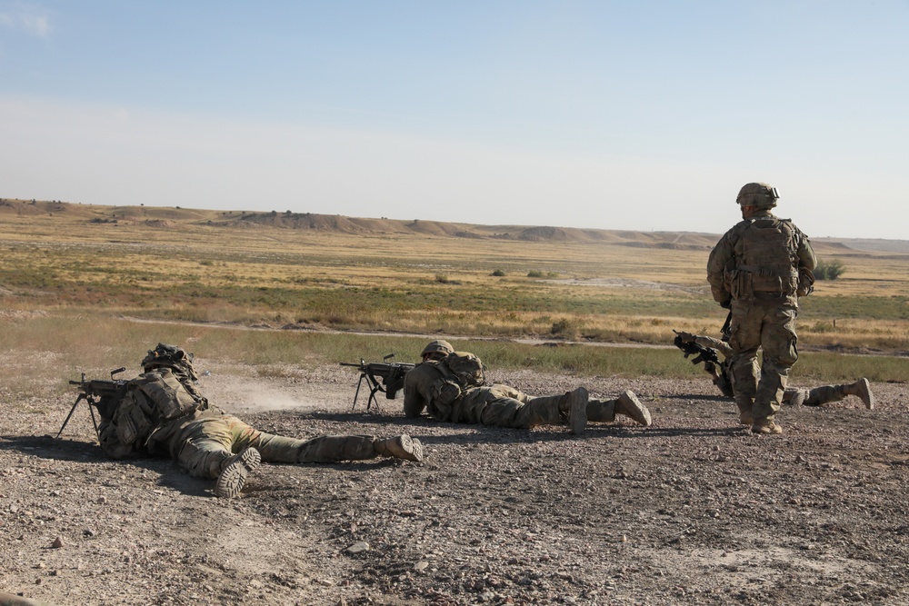 1st Battalion 8th Infantry Regiment Soldiers conduct platoon live fire exercises Sept. 24, 2021