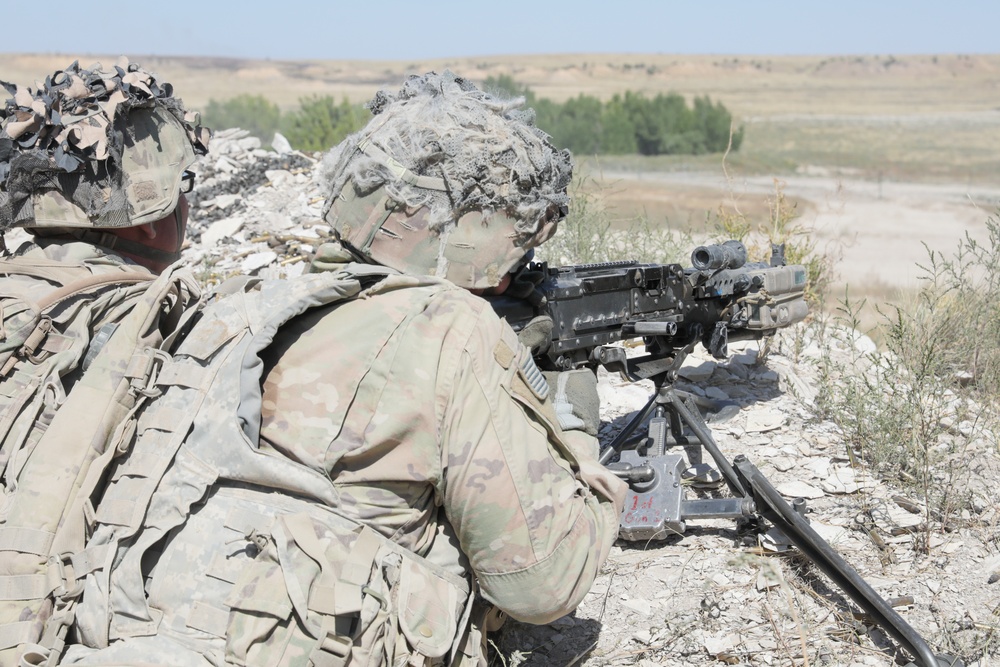 1st Battalion 8th Infantry Regiment Soldiers conduct platoon live fire exercises, Sept. 24, 2021