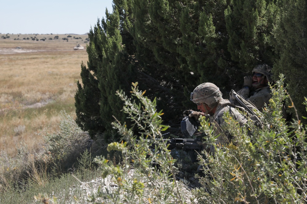 1st Battalion 8th Infantry Regiment Soldiers conduct platoon live fire exercises, Sept. 24, 2021