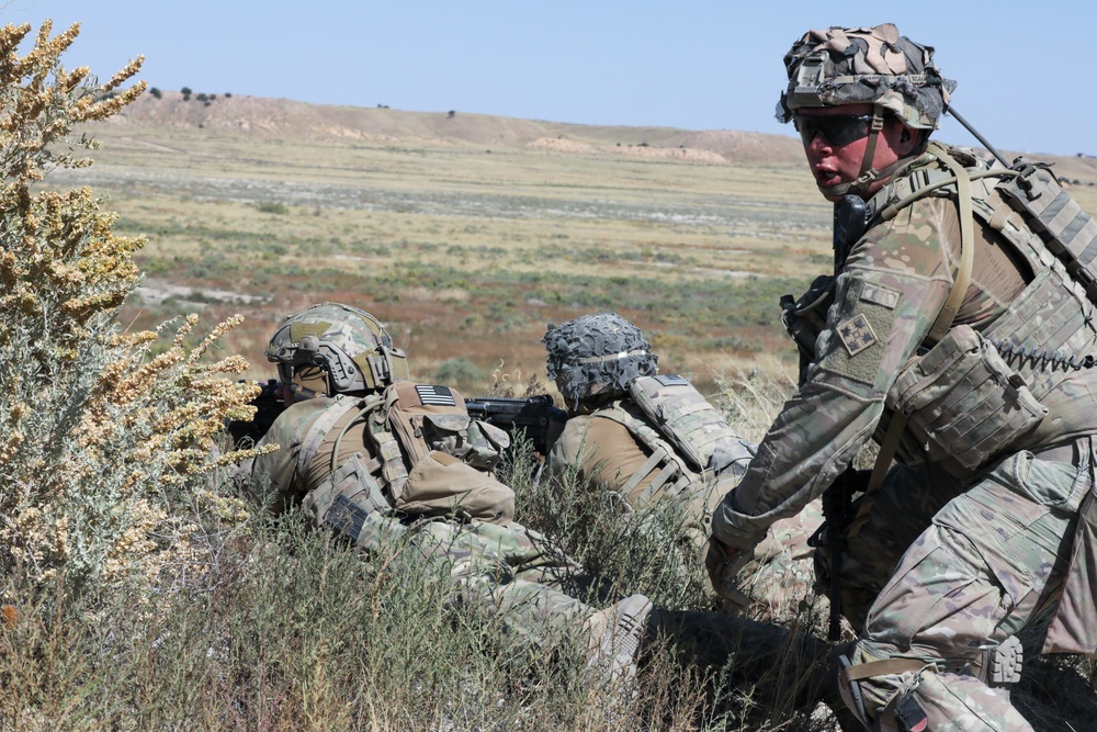 1st Battalion 8th Infantry Regiment Soldiers conduct platoon live fire exercises Sept. 24, 2021