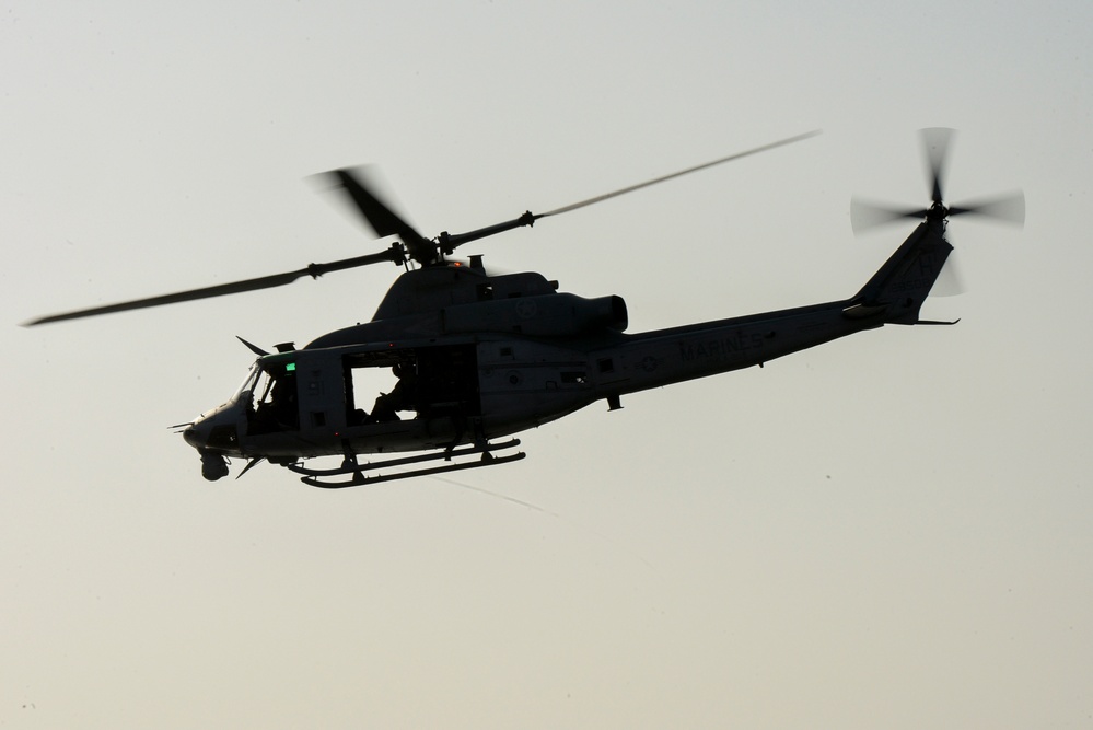 USS John P. Murtha (LPD 26) Combined Boat Ops and Flight Quarters with MLA 269