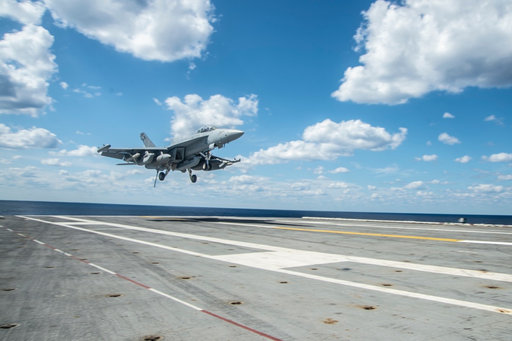 Truman is operating in the Atlantic Ocean in support of naval operations to maintain maritime stability and security in order to ensure access, deter aggression and defend U.S., allied and partner interests.