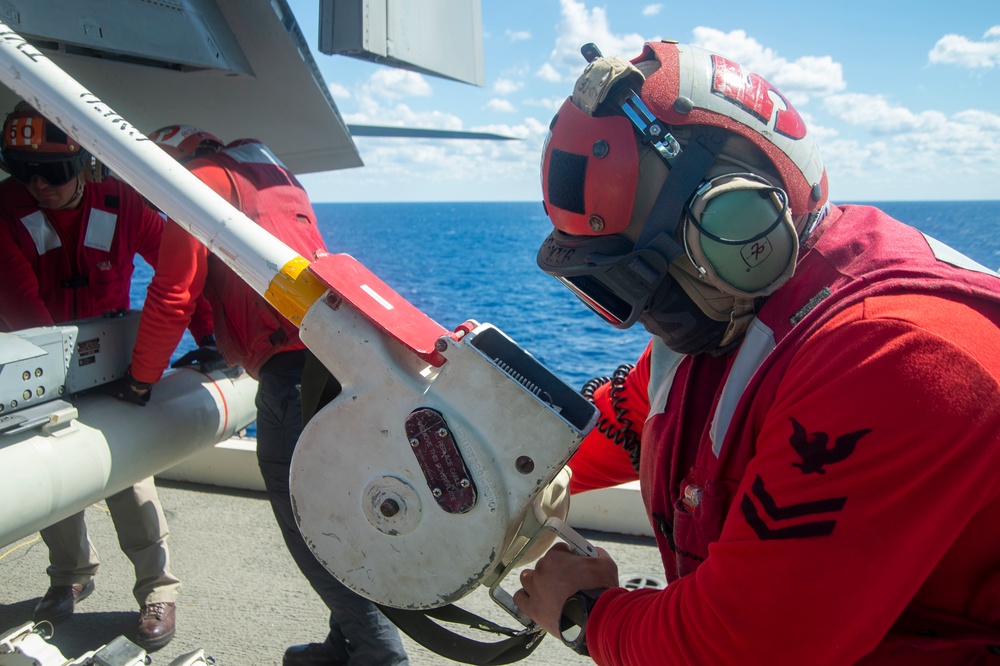 Truman is operating in the Atlantic Ocean in support of naval operations to maintain maritime stability and security in order to ensure access, deter aggression and defend U.S., allied and partner interests.