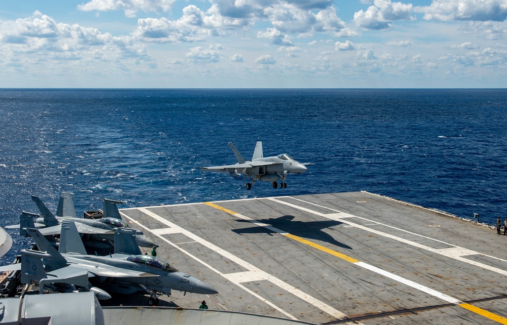 Truman is conducting readiness training in the Atlantic Ocean in preparation for future operations.