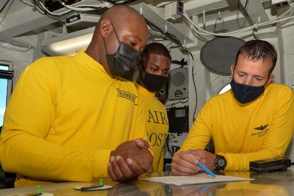 Truman is operating in the Atlantic Ocean in support of naval operations to maintain maritime stability and security in order to ensure access, deter aggression and defend U.S., allied and partner interests.
