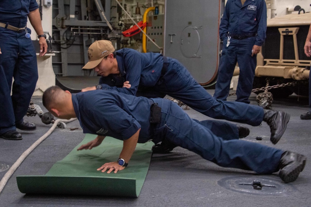 USS Portland Security Drill