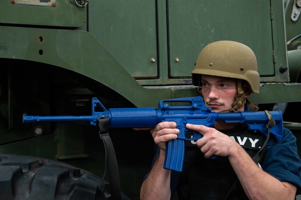 USS Portland Security Drill