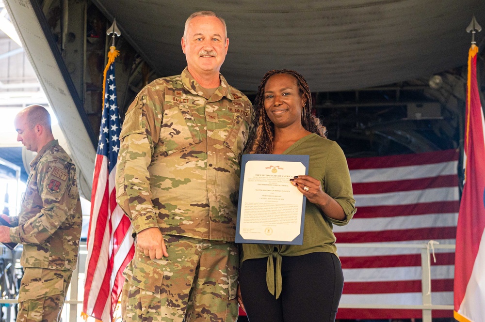 Airmen receive service medal