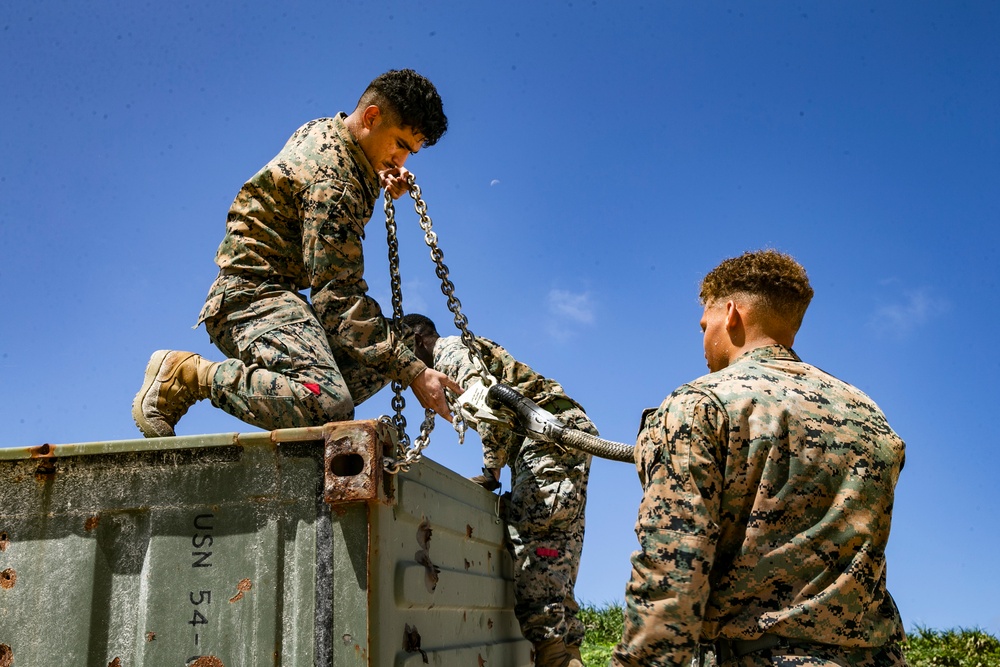 Marines with 3d LSB conduct post-exercise HST