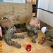 7th Engineer Support Battalion Marines Work with Navy Seabees by in renovation of floor
