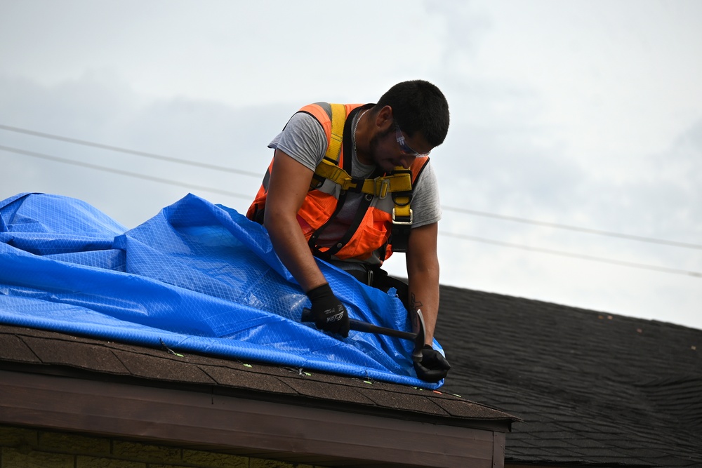 USACE continues its Operation Blue Roof mission