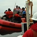 Coast Guard Cutter Healy crewmembers conduct cutter boat operations in Baffin Bay