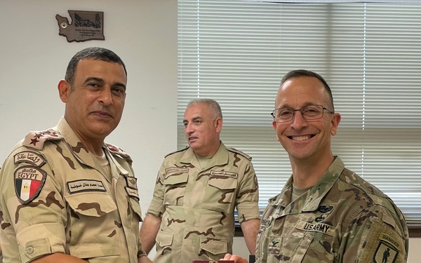 Egyptian General Officers visit Texas National Guard Regional Training Institute