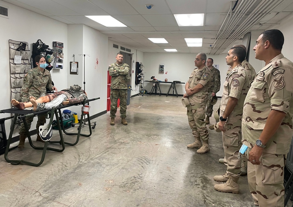 Egyptian General Officers visit Texas National Guard Regional Training Institute