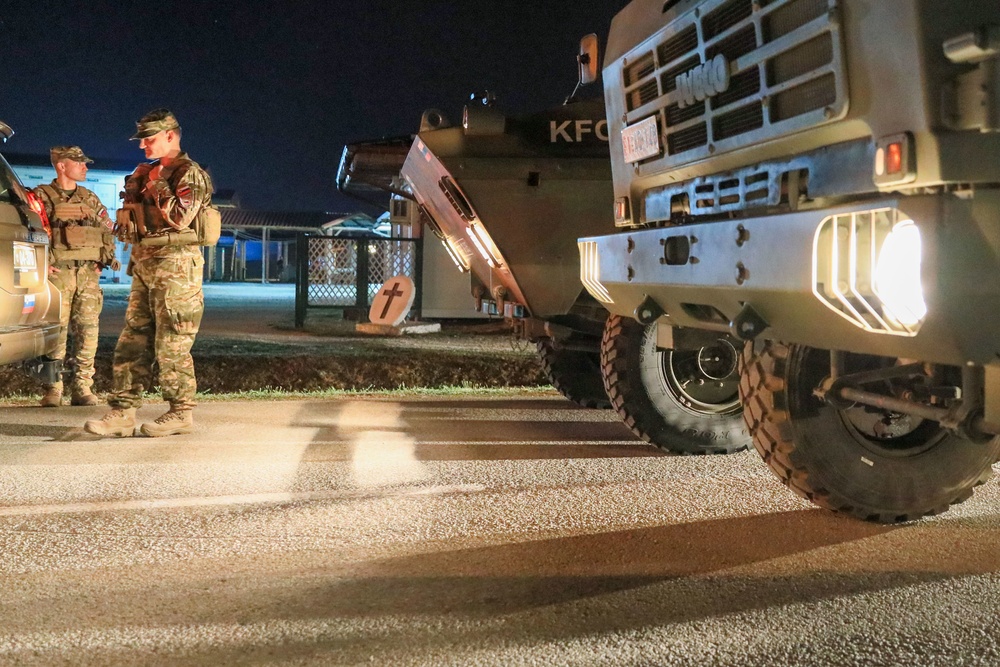Task Force Ransom, Regional Command – East, assist in de-escalation efforts at Gate 1 in Jarinje, Kosovo