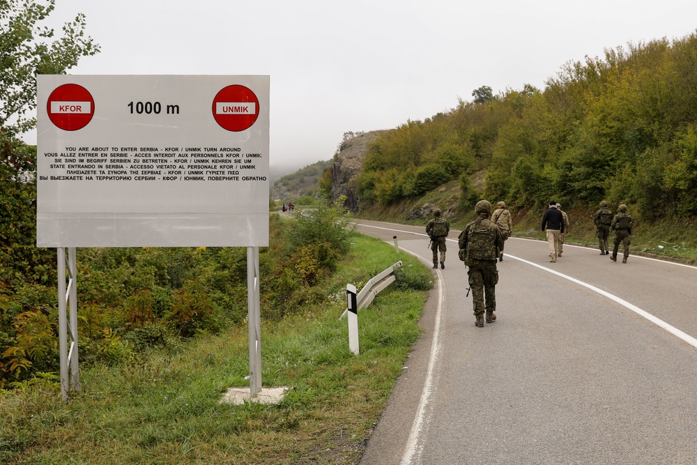 Task Force Ransom, Regional Command – East, assist in de-escalation efforts at Gate 1 in Jarinje, Kosovo