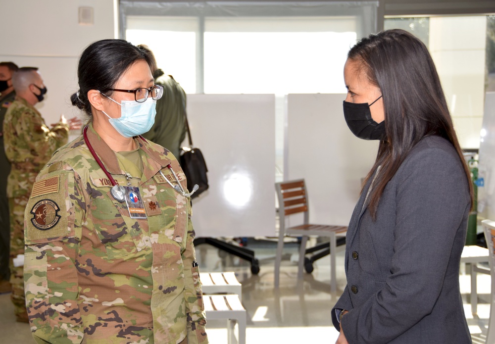 USECAF receives insight into COVID-19 vaccinations at Reserve wing