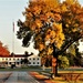 Fall Colors and the American Flag at Fort McCoy