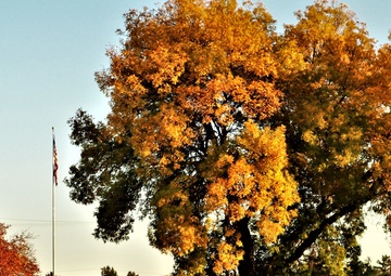 Photo Essay: Fall Colors and the American Flag at Fort McCoy
