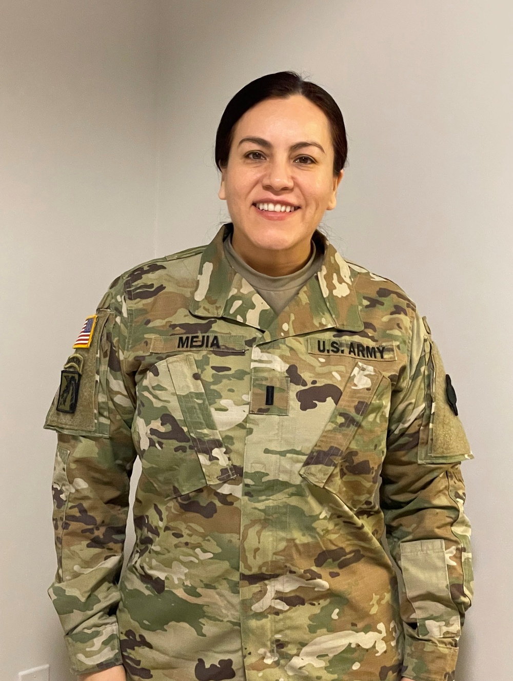 First Lt. Lucia Mejia is one of almost 12 family members serving in the military.