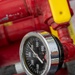 Firefighters check a kilometer of firehoses