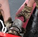 Firefighters check a kilometer of firehoses