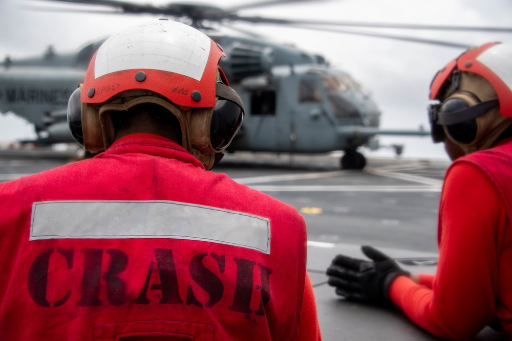 USS Portland Flight Operations