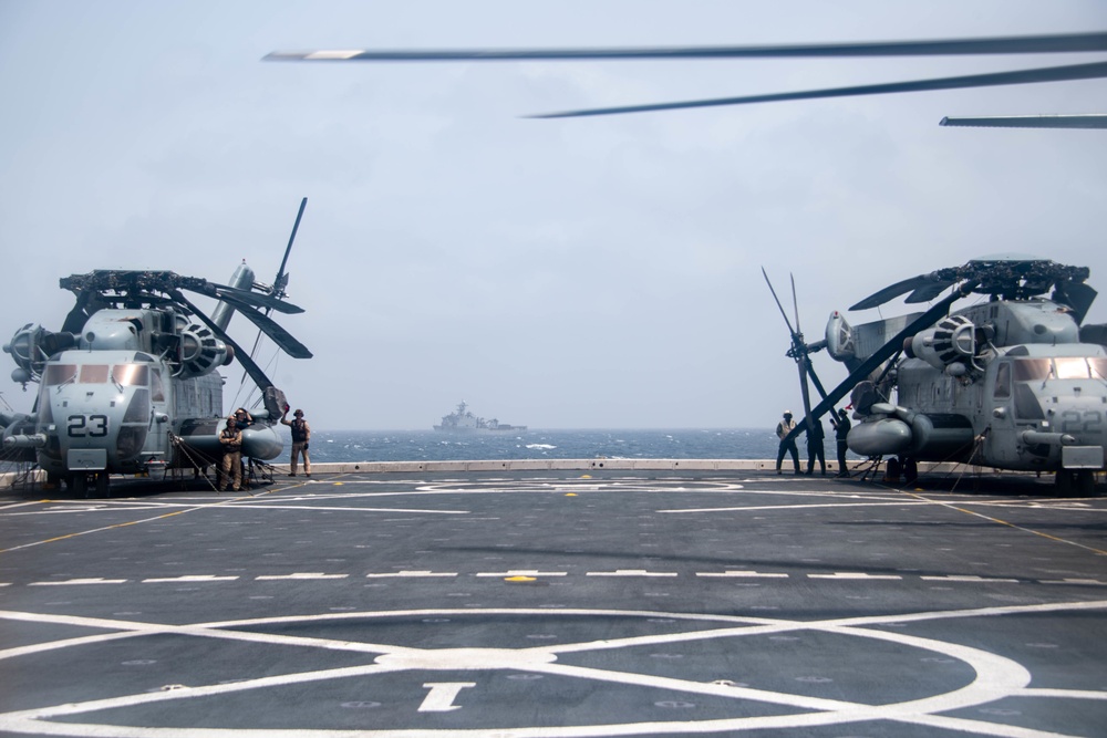 USS Portland Flight Operations