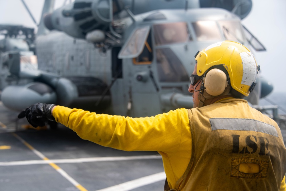 USS Portland Flight Operations