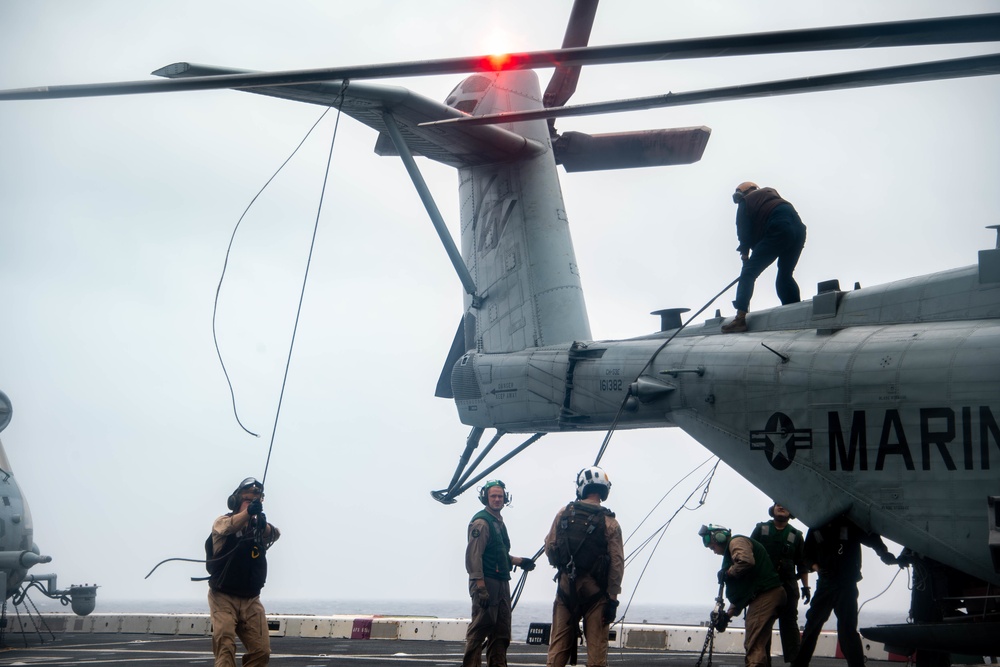 USS Portland Flight Operations