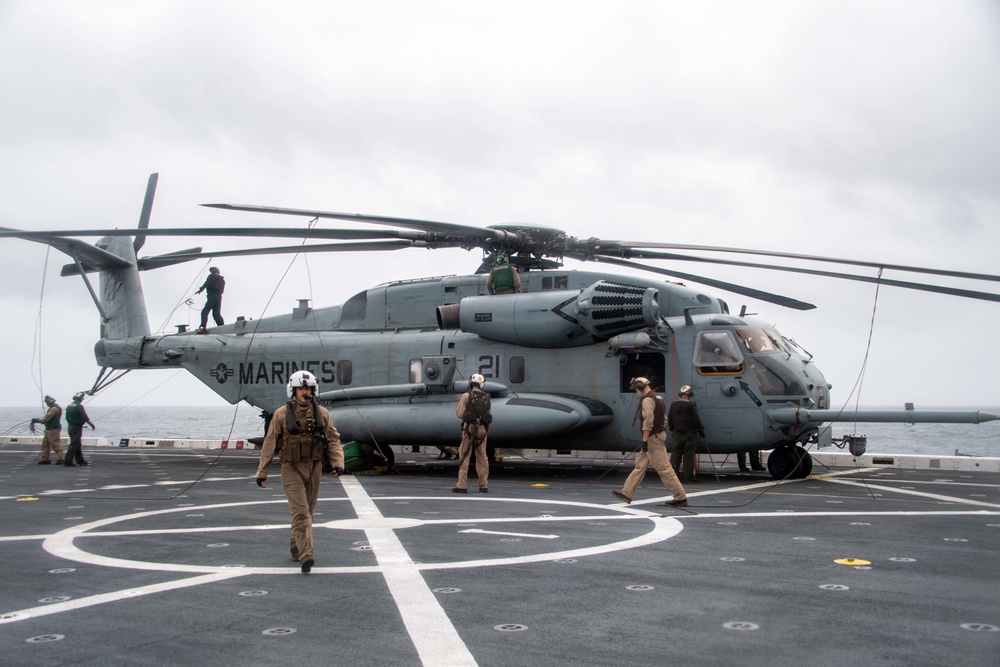 USS Portland Flight Operations