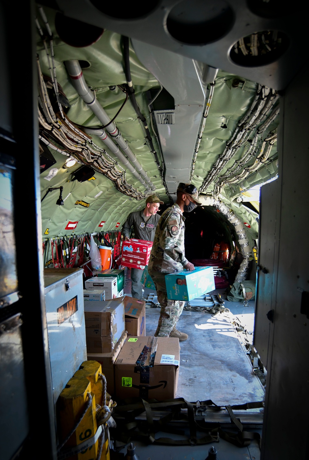 Team Fairchild delivers supplies for refugees at Holloman AFB