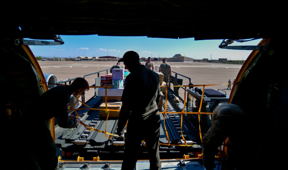 Team Fairchild delivers supplies for refugees at Holloman AFB