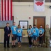 Personnel stationed at Camp Atterbury welcome the family of fallen service member