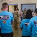 Personnel stationed at Camp Atterbury welcome the family of fallen service member